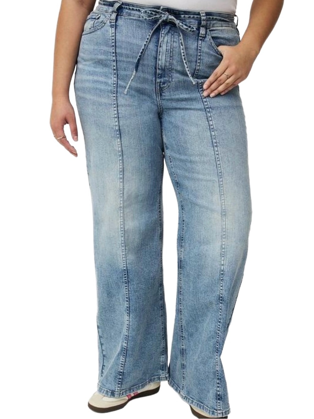 Torrid Y2K High Rise Baggy Straight Jeans 26 Short Light Wash